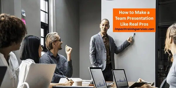 cover image for how to make a team presentation