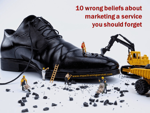 cover image for 10 wrong beliefs about marketing a service you should forget