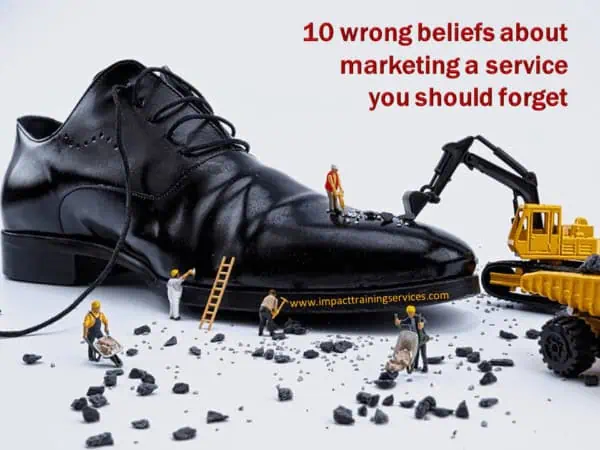 cover image for 10 wrong beliefs about marketing a service you should forget