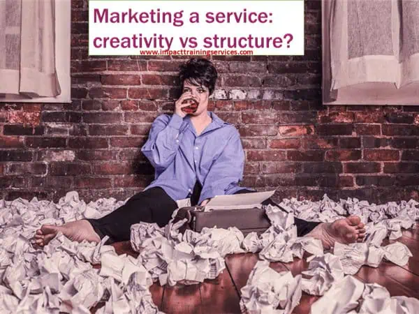 image of woman who mistook her chaos for creativity when marketing a service