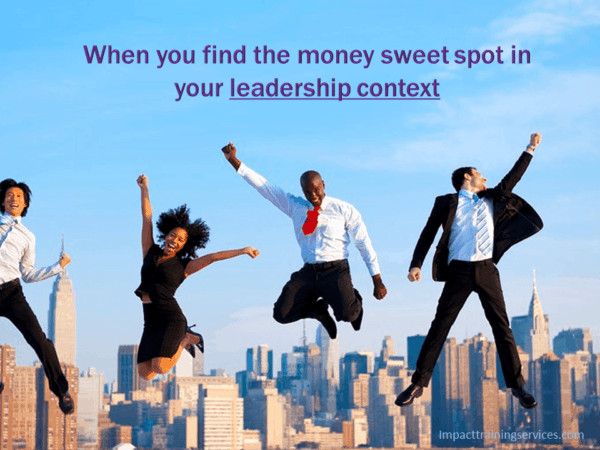 businesspersons celebrating their money sweet spot