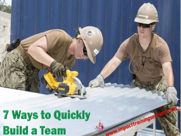 image of group hard at work building a highly effective team