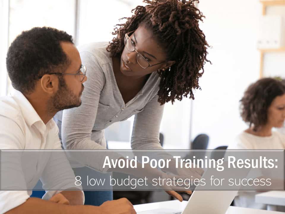 female corporate trainer engaging a trainee as a means to avoid poor training results