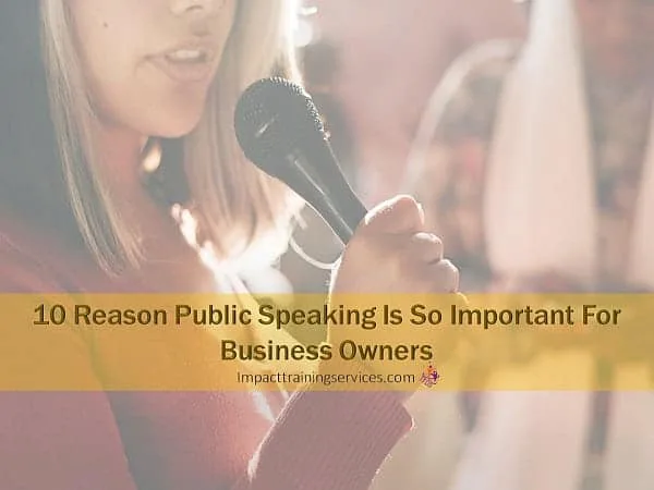 image of speaker who understands why public speaking is important