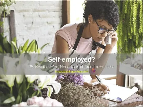 Self-employed African-american woman at work in her business