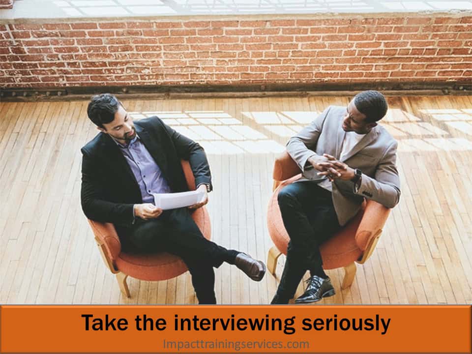 2 small business owners practicing interviewing techniques so they will get the hiring right