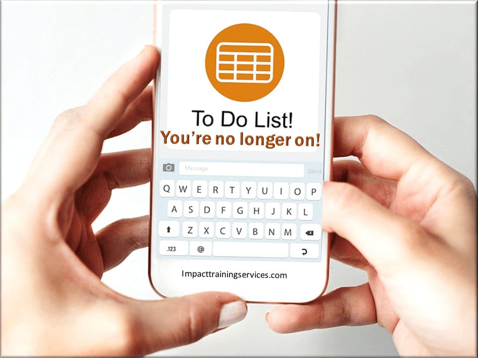 image showing why getting people off your to-do list is good advice for your growth