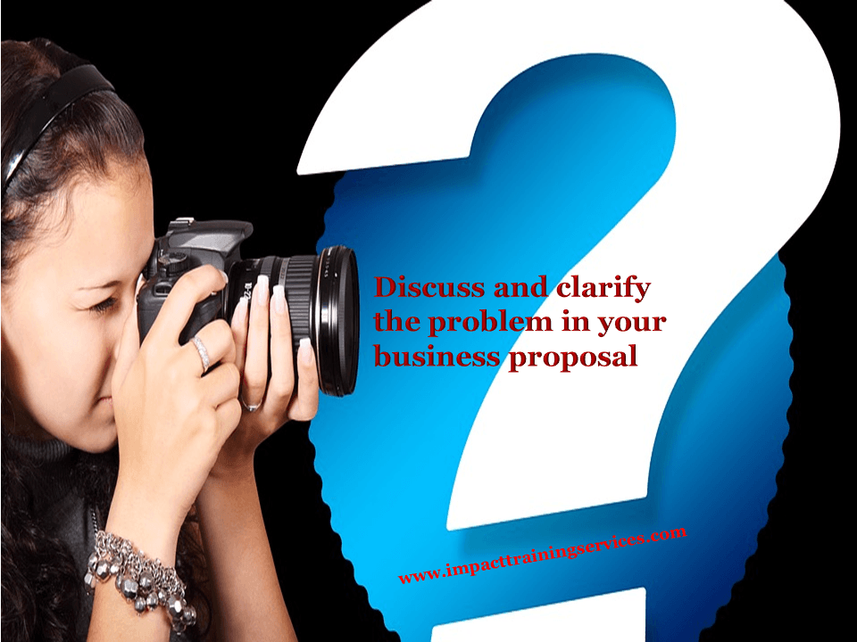 Woman with camera with the lens focused on the "problem so she can clarify it.