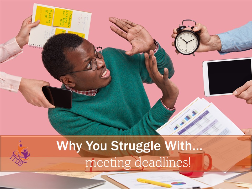 black man struggling to meet all the deadlines coming at him